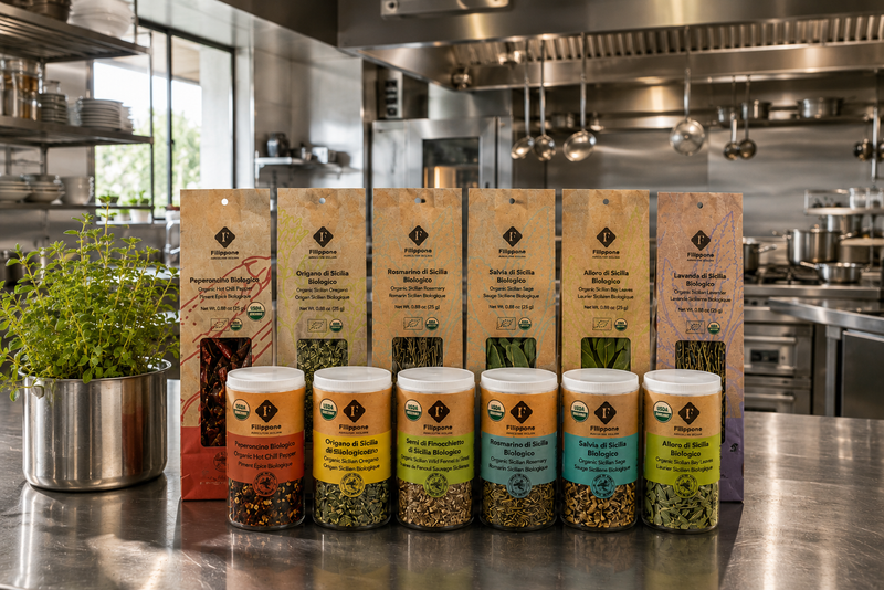 Filippone Organic Sicilian Herbs & Spices | Wholesale Italian Food