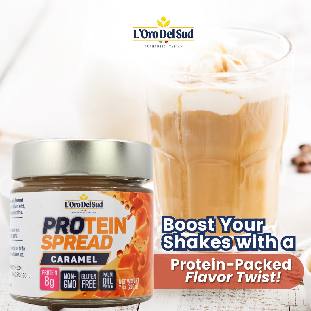 LOro Del Sud, Caramel Protein Spread, 7 oz (200g)