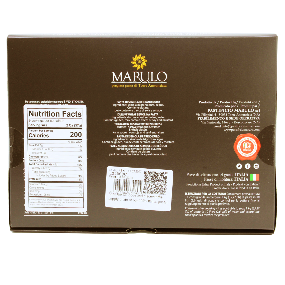 Marulo, Calamarata Homemade Artisan Pasta 500g