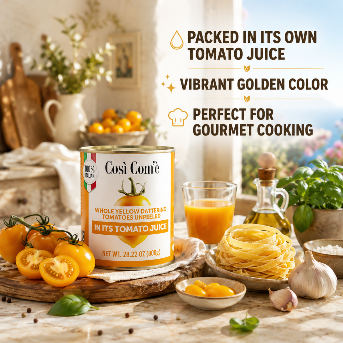 Così Com’è, The Yellow Datterino in Tomato juice, 28.88oz