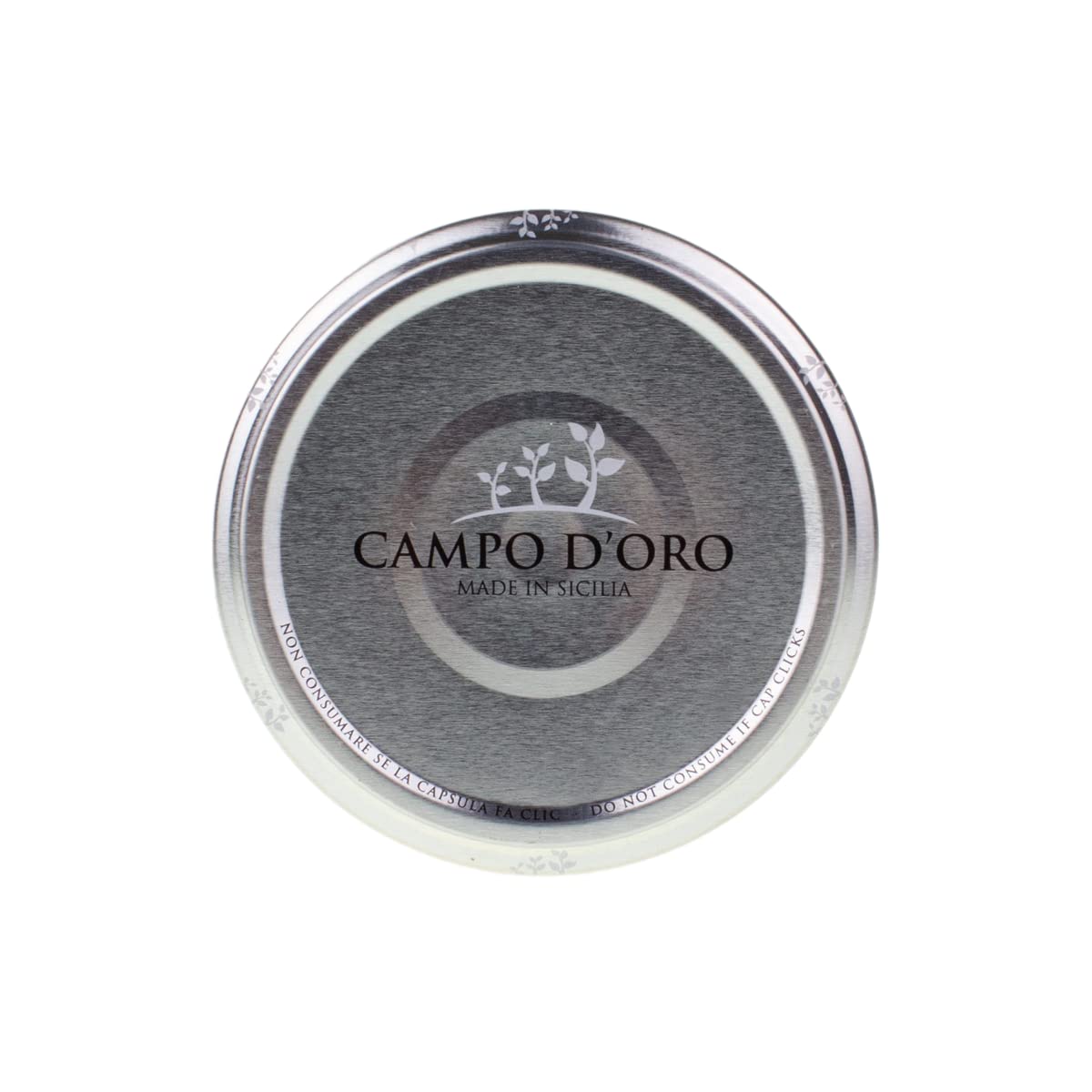 Jar of Campo D’Oro eggplant caponata with Pantelleria capers 180g authentic Sicilian appetizer made in Italy