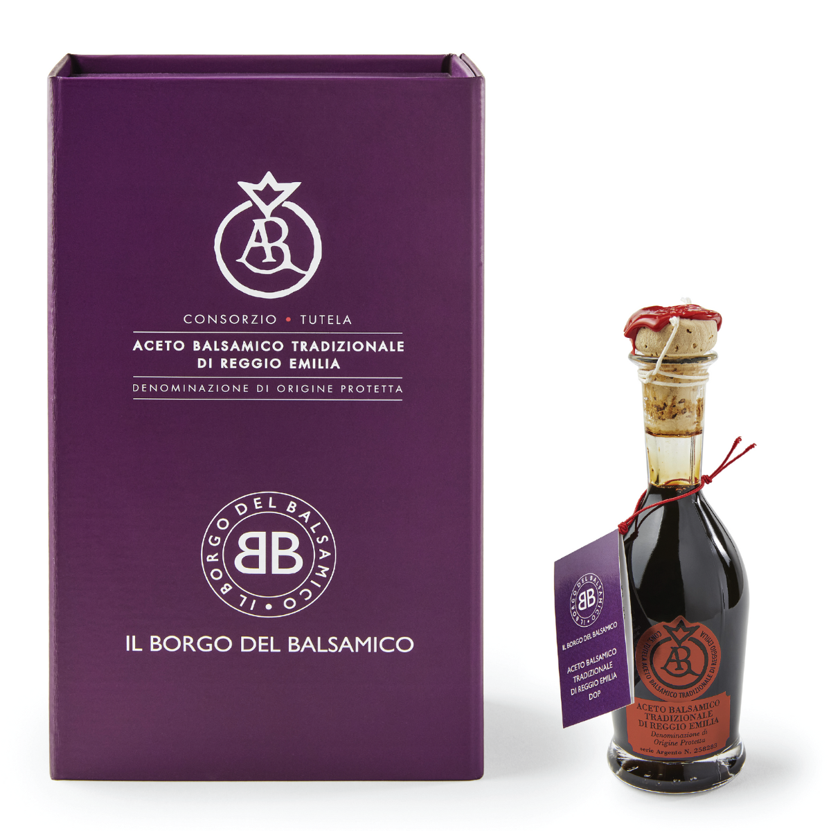 Il Borgo del Balsamico, Traditional Balsamic Vinegar of Reggio Emilia D.O.P. Red Label Aged 12+ Years 100 ml / (3.3 fl oz)