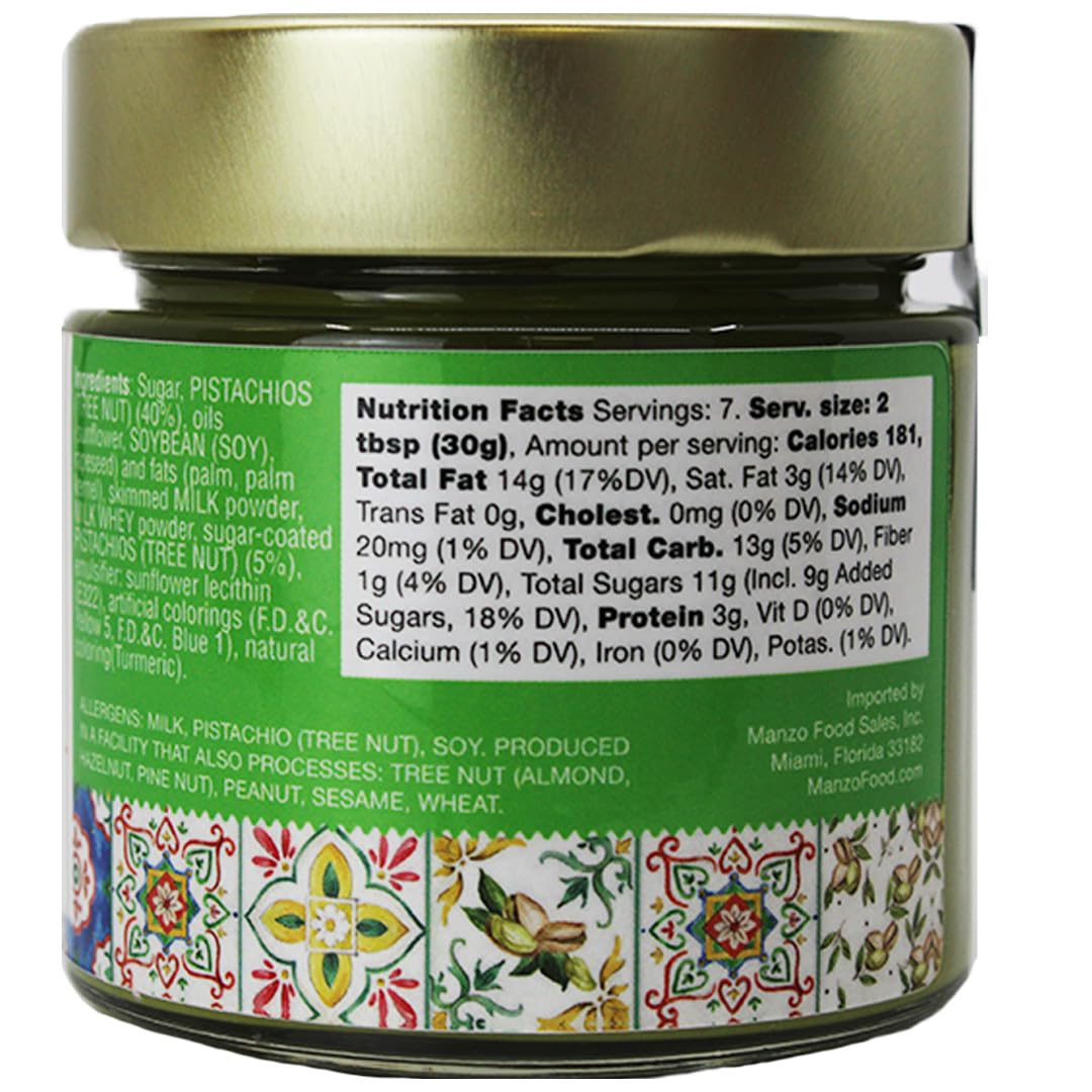 L’Oro Del Sud crunchy pistachio cream 40% Sicilian pistachios Italian spread 200g