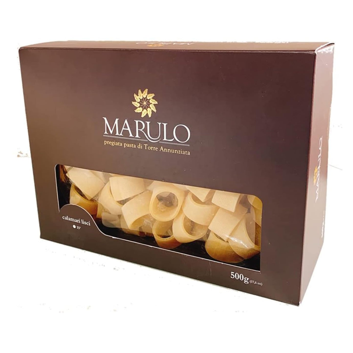 Marulo, Calamarata Pasta, Artisan Bronze Die-Cut Pasta, 12 Pack