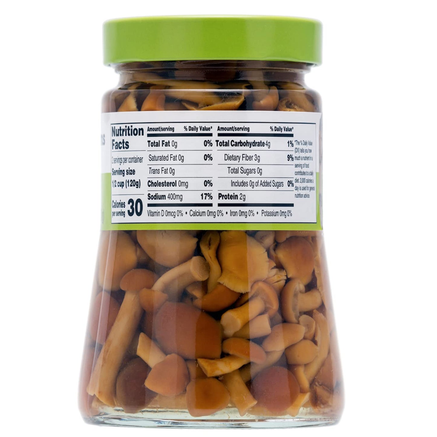 Jar of Fratelli D’Amico nameko mushrooms in brine 470g Italian preserved mushrooms