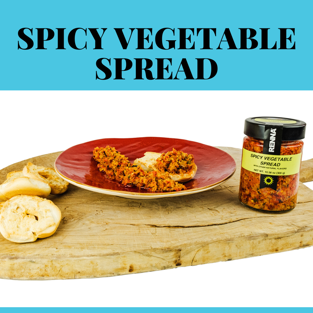 Renna, Hot Spread Sauce,10.58 oz, Authentic Culinary Excellence from Italy, jarred antipasto, Experience the Rich Flavors of the Mediterranean with Renna