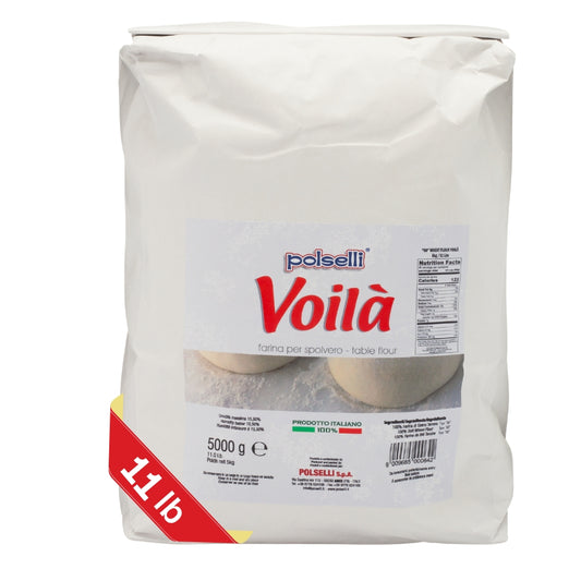 PALLET SPECIAL - Polselli Voila’ Spolvero "00" Flour – Working Table Flour, 5 kg (11 lb)