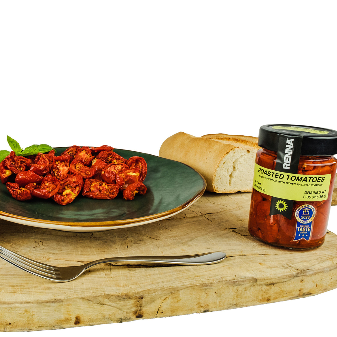 Renna, Fire Grill Roasted Tomatoes In preserved in oil, 10.58 oz