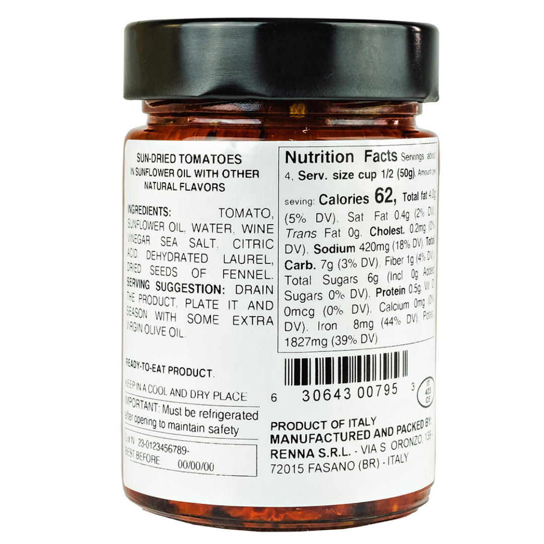 SALE! Renna Premium Italian Sun-Dried Tomatoes in Oil, 10.58oz