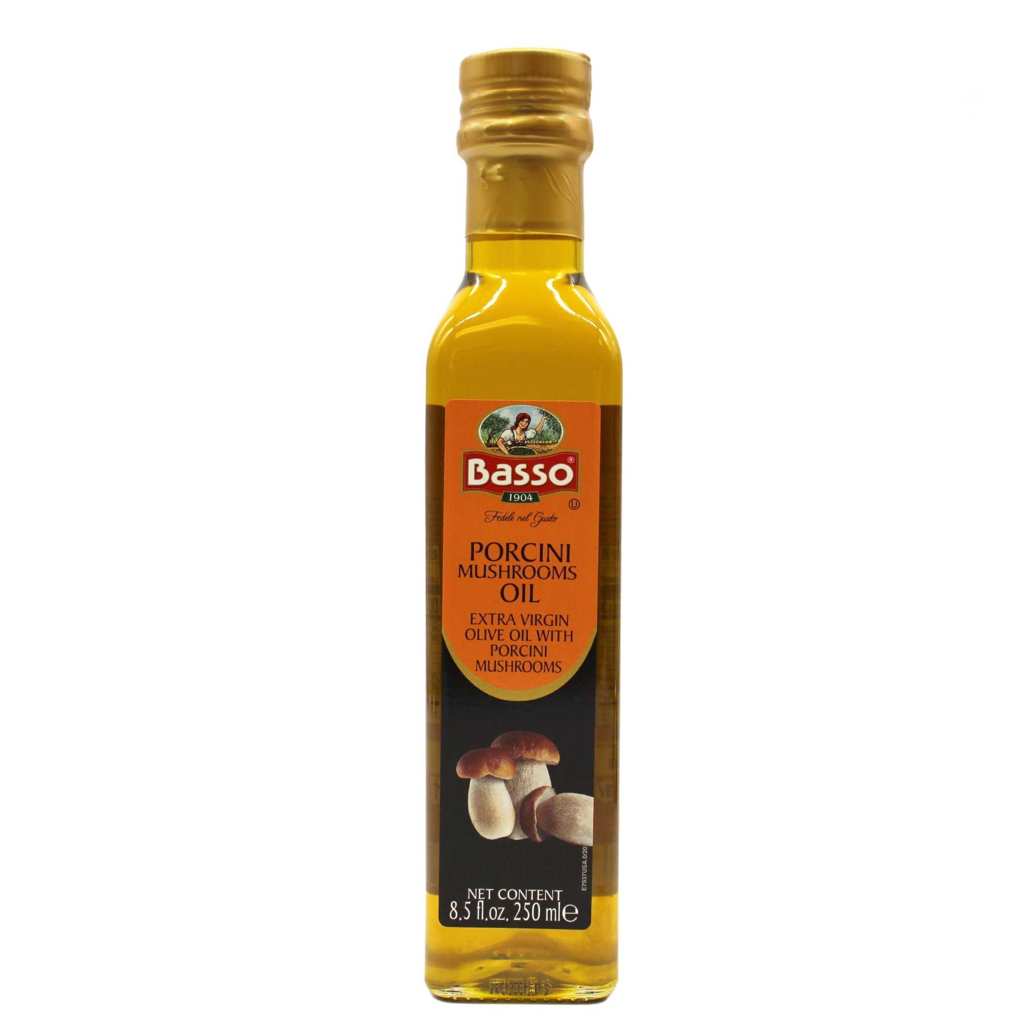 Basso Infused Extra Virgin Olive Oil Gift Set: Oregano | Lemon | Porcini | Truffle | 4 bottles x 8.5 fl. oz (250ml)