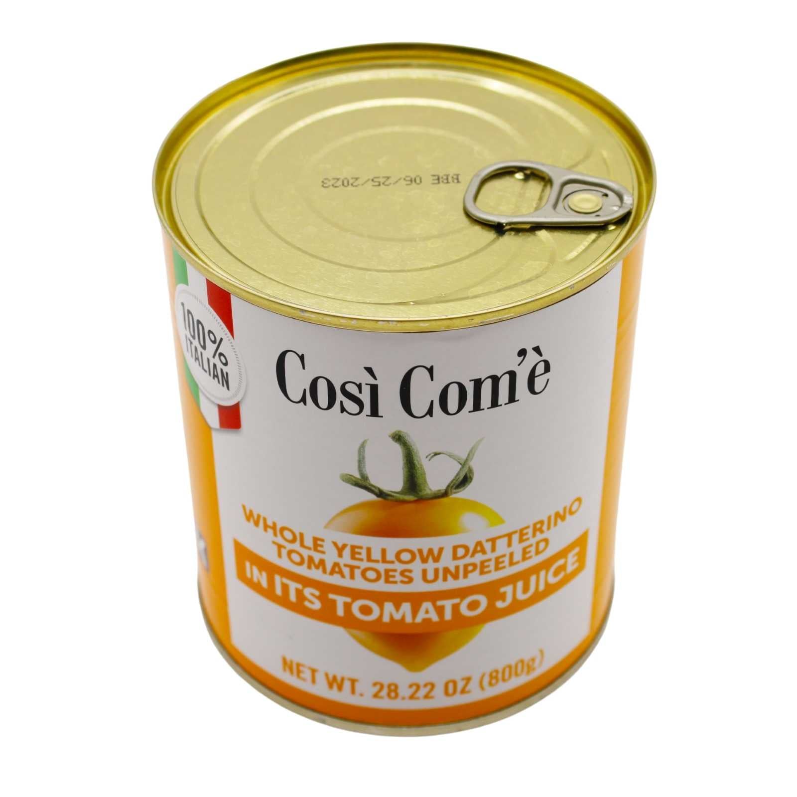Cosi Com'e Whole Yellow Datterini Tomatoes unpeeled in Juice | 28.22 oz (800g)