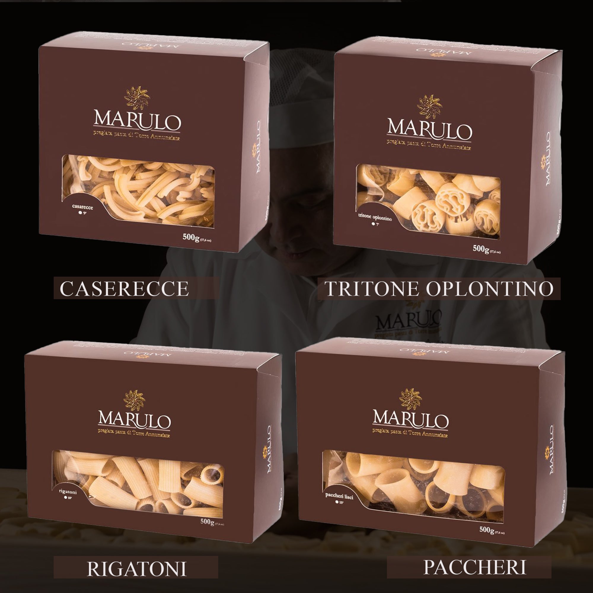 Gourmet Italian Pasta Basket | Artisan Pasta Gift Set |  Artisan Pastas |  Caserecce | Tritone Oplotino | Rigatoni | Paccheri 