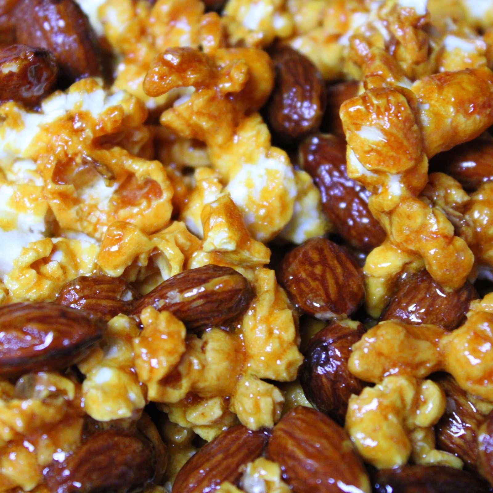 Calabrian Hot Honey Sticky Popcorn Bunches