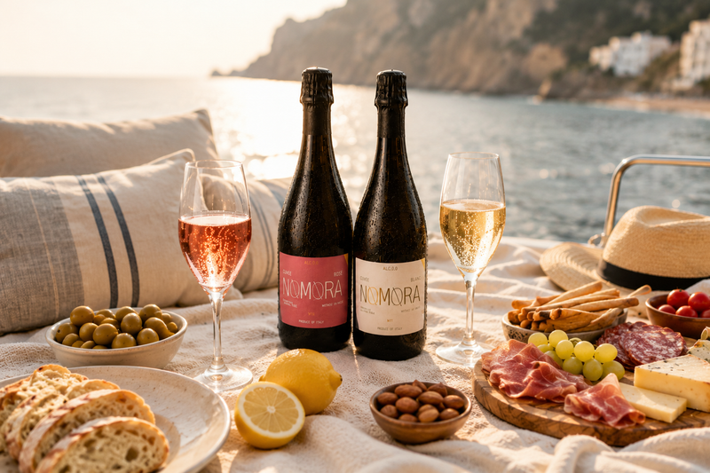Discover the Two Elegant Styles of NOMORA: Premium Italian Sparkling Wine Without the Alcohol
