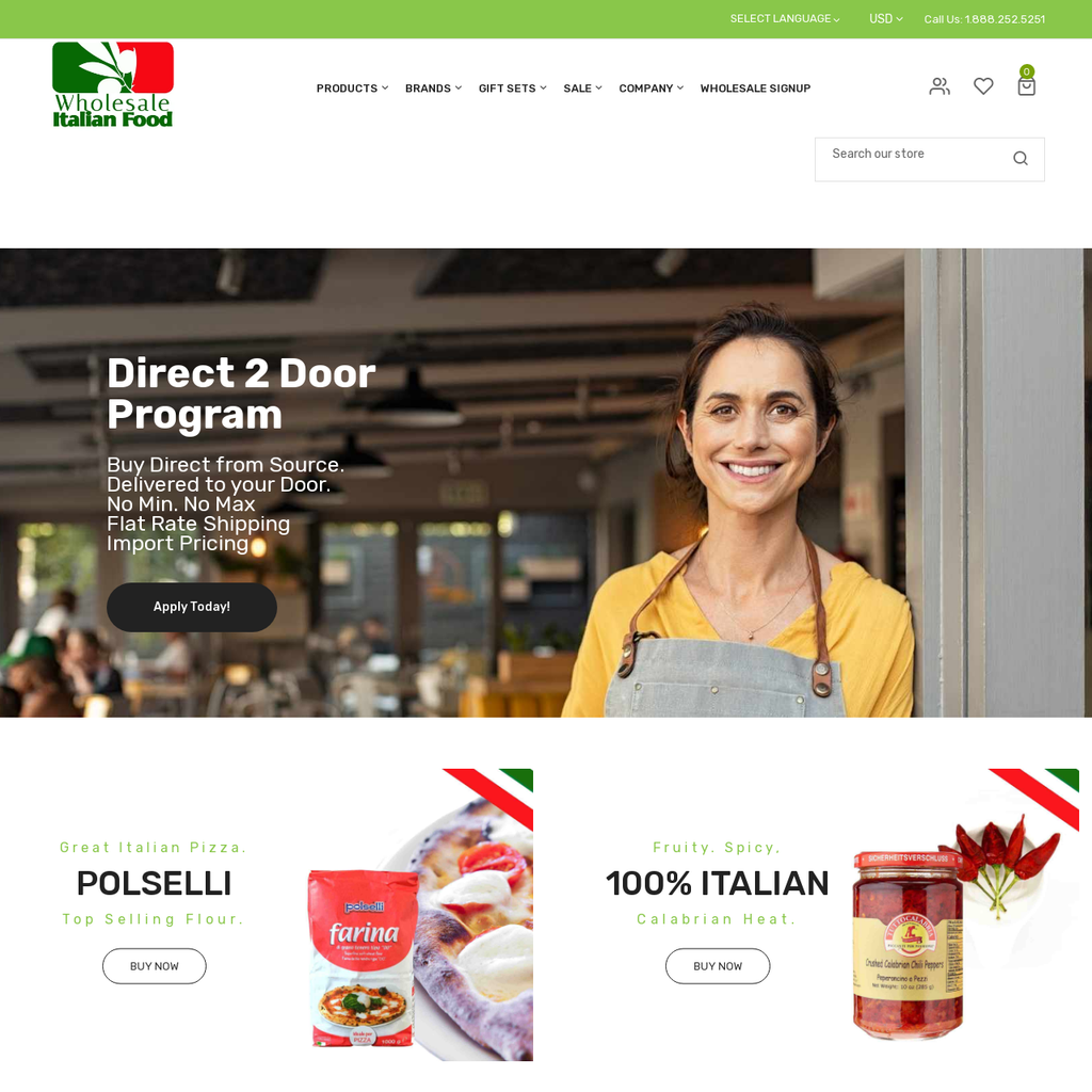 WholesaleItalianFood.com Launches New Website and Online Italian Food Marketplace.
