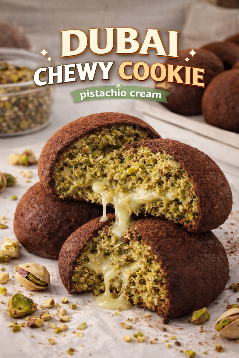 Dubai Chewy Cookie Pistachio Cream