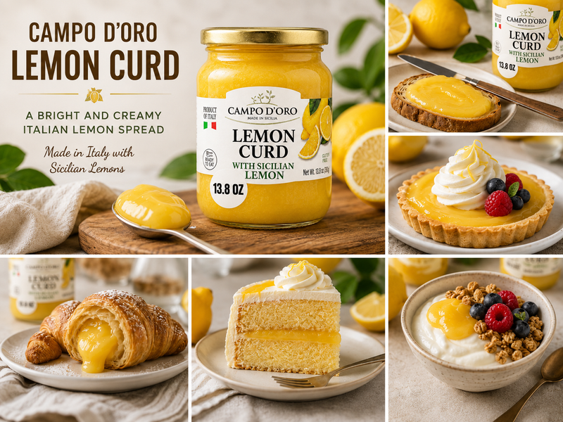 Campo D’Oro Lemon Curd: A Bright and Creamy Italian Lemon Spread