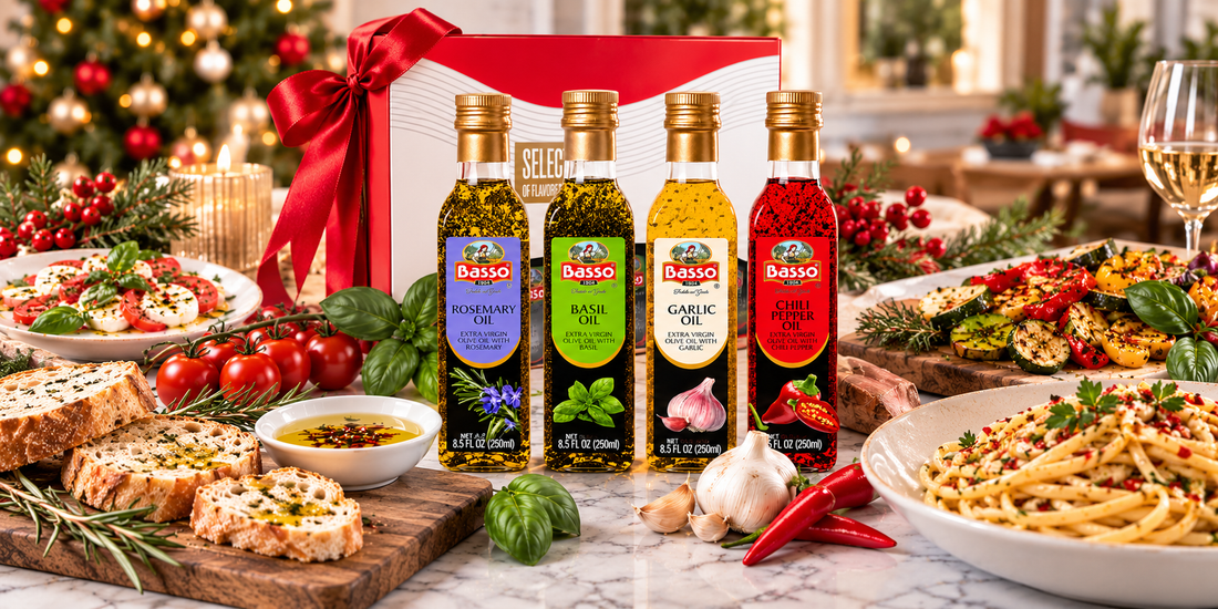 Best Infused Olive Oil Gift Set for the Holidays: Basso Italian EVOO