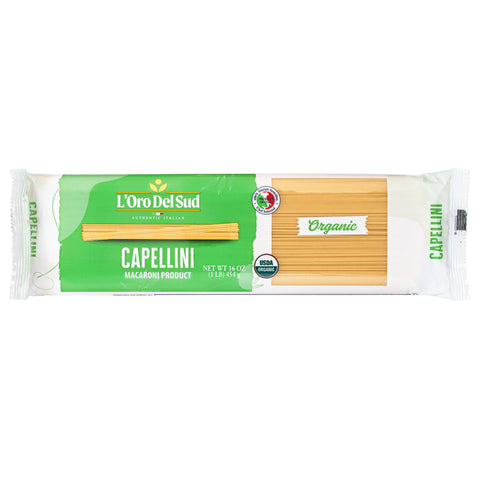 L'Oro Del Sud Capellini Pasta 1 lb. Bag (Organic)