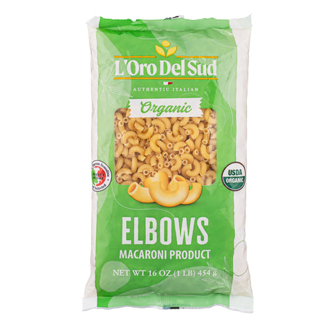 L'Oro Del Sud, Organic Elbows Pasta 20 Pack x 1 lb.