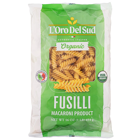 L'Oro Del Sud Fusilli Pasta 1 lb. Bag (Organic)
