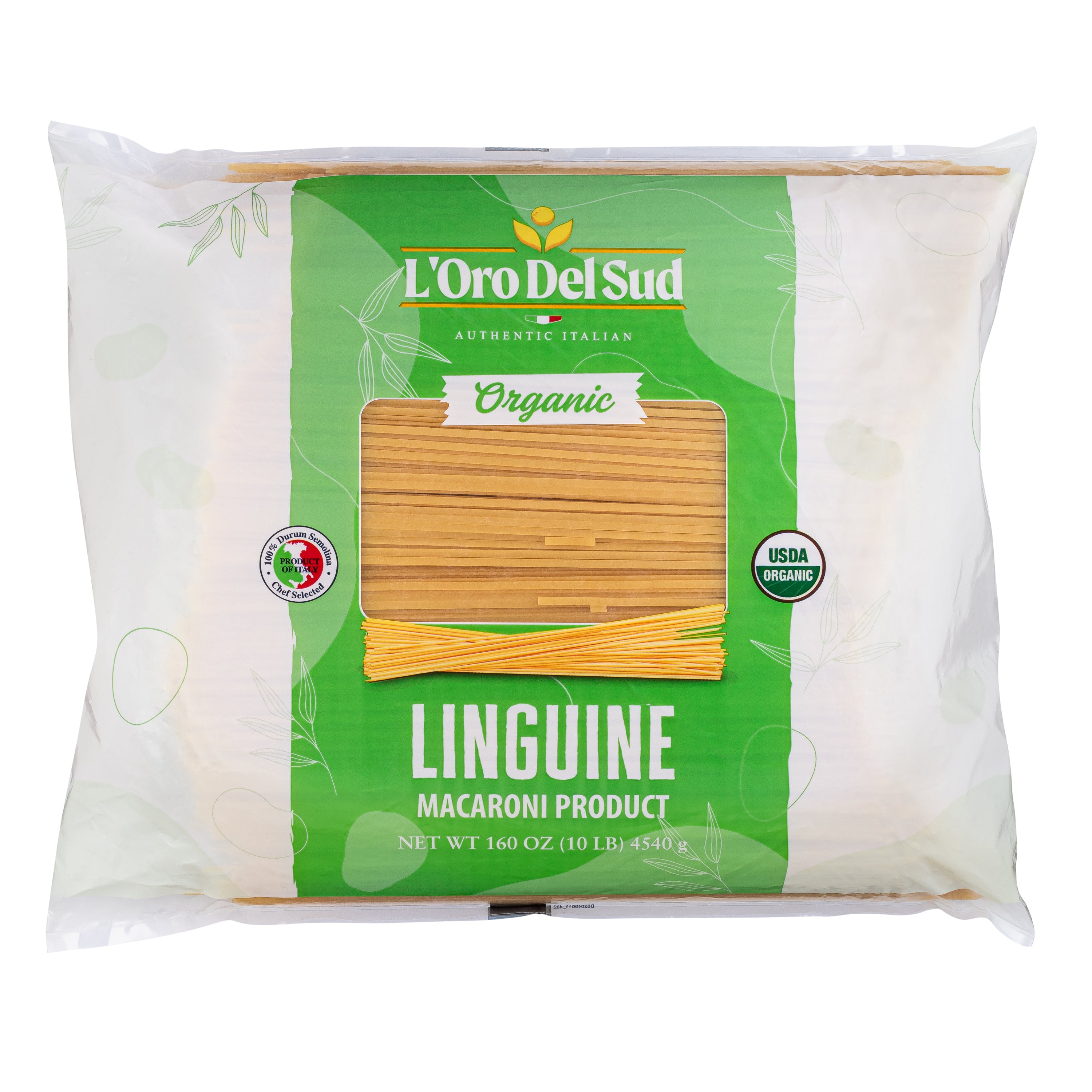 L'Oro Del Sud Linguine Pasta - 10lb Bag (Organic)