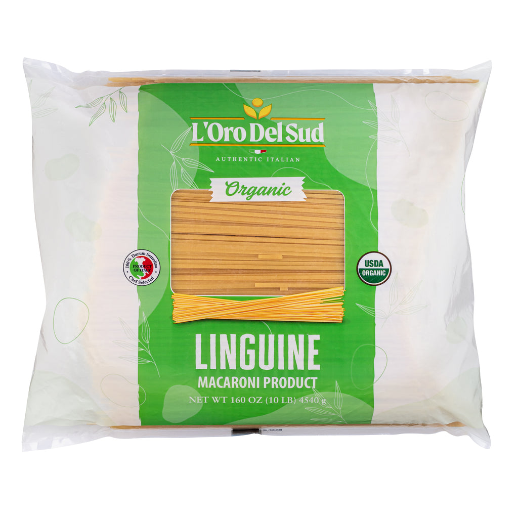 L'Oro Del Sud Linguine Pasta - 10lb Bag (Organic)