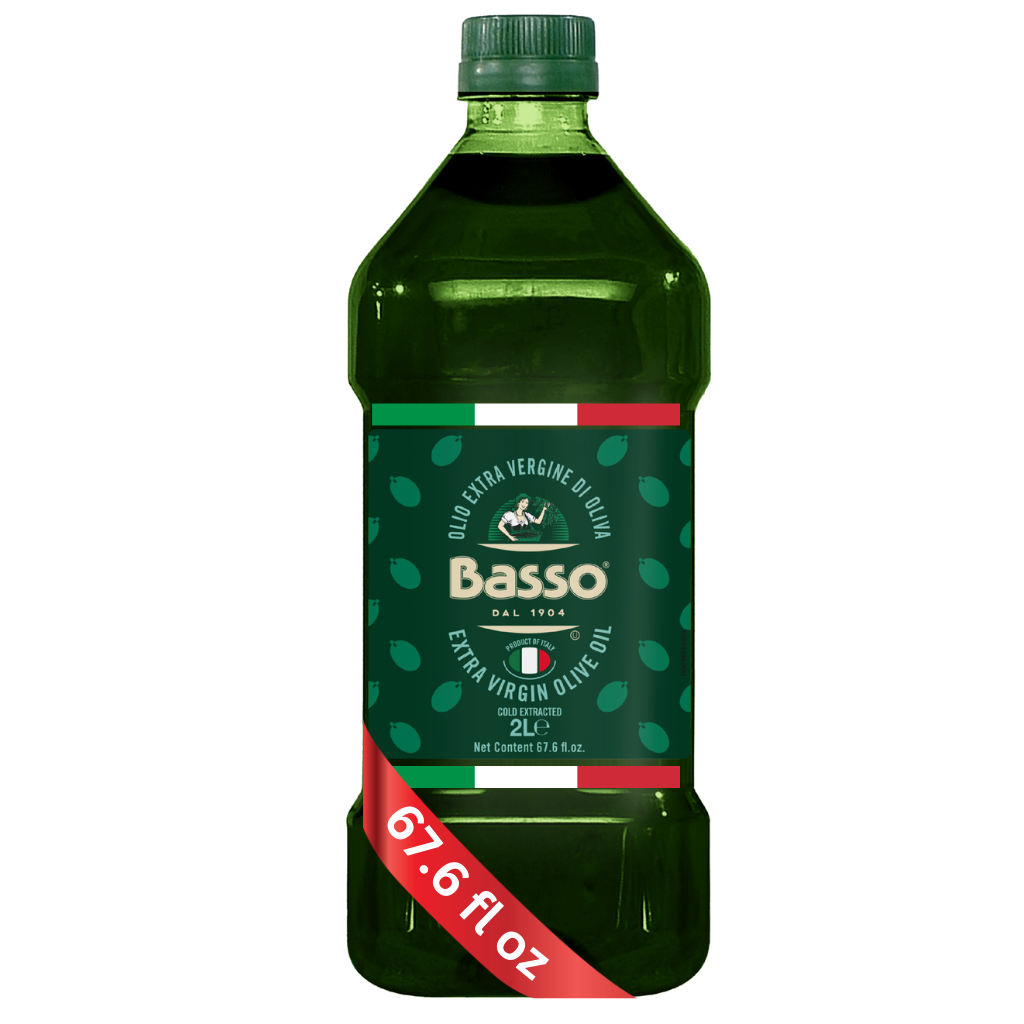 BASSO 1904 100% Italian Extra Virgin Olive Oil (EVOO), crafted exclusively from select Italian olives 