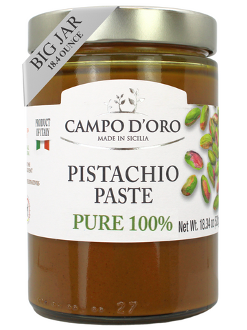 Campo D'Oro, Pure Pistachio Paste, 100% Pistachio, 18.34 oz (520g)