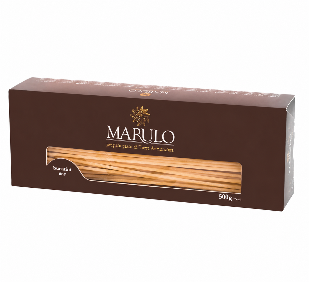 Marulo Bucatani Pasta, Artisan Bronze Die-Cut Pasta, 12 Pack x 1.1 lb