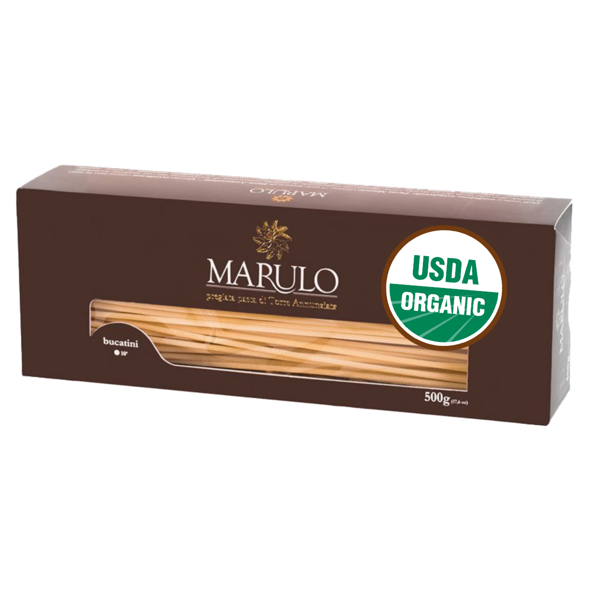 Marulo Organic Bucatini Homemade Artisan Pasta is a Gourmet Bronze Cut Pasta,