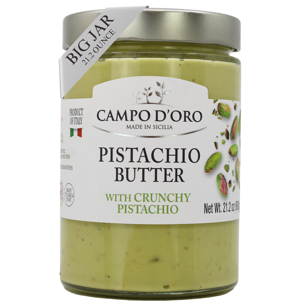 Campo D'Oro Crunchy Pistachio Butter Cream, 21.2oz (600gr)