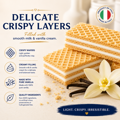 Balocco Milk Vanilla Wafer Cookies 6.1 oz (175g)