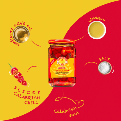 TuttoCalabria Sliced Calabrian Chili Peppers, 10 oz