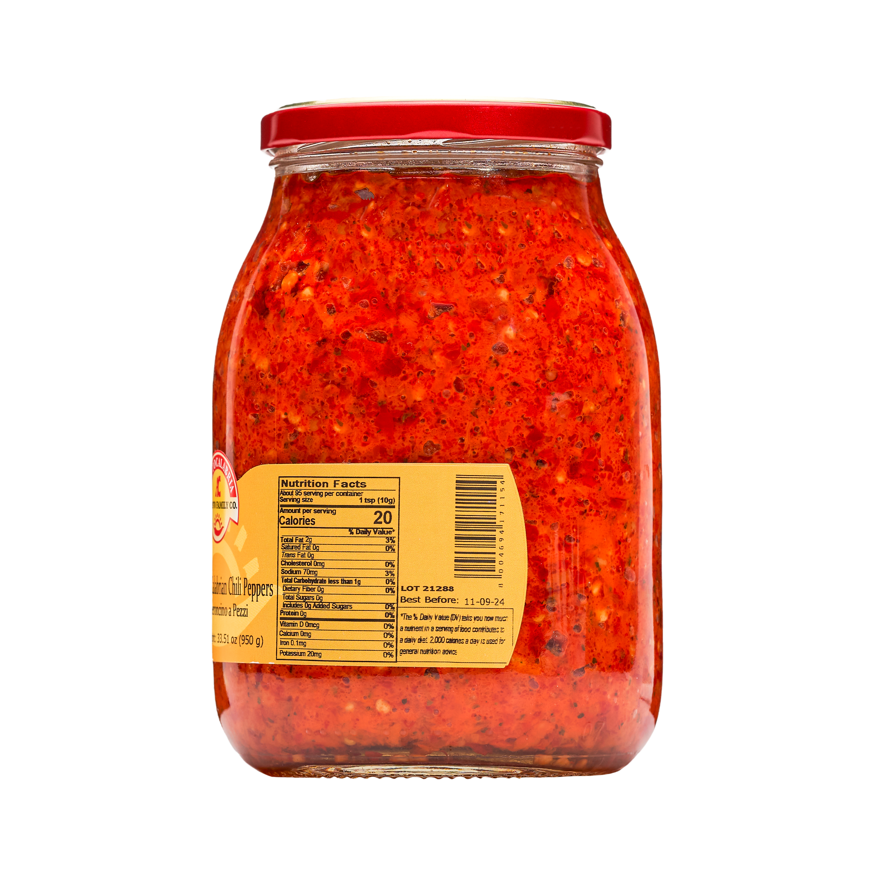 TuttoCalabria Crushed Hot Chili Peppers 33.5 oz.