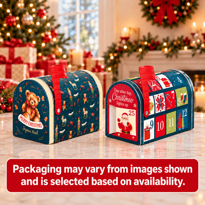 Balocco Mini Panettone Classic (No Candied Fruit) in Christmas Mailbox Tin 80g / 2.8 oz