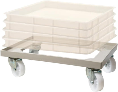L'Oro Del Sud, Dough Box Dolly/Cart, Fits 23.6" x 15.74" (600mm x 400mm) Proofing Trays (not Included)