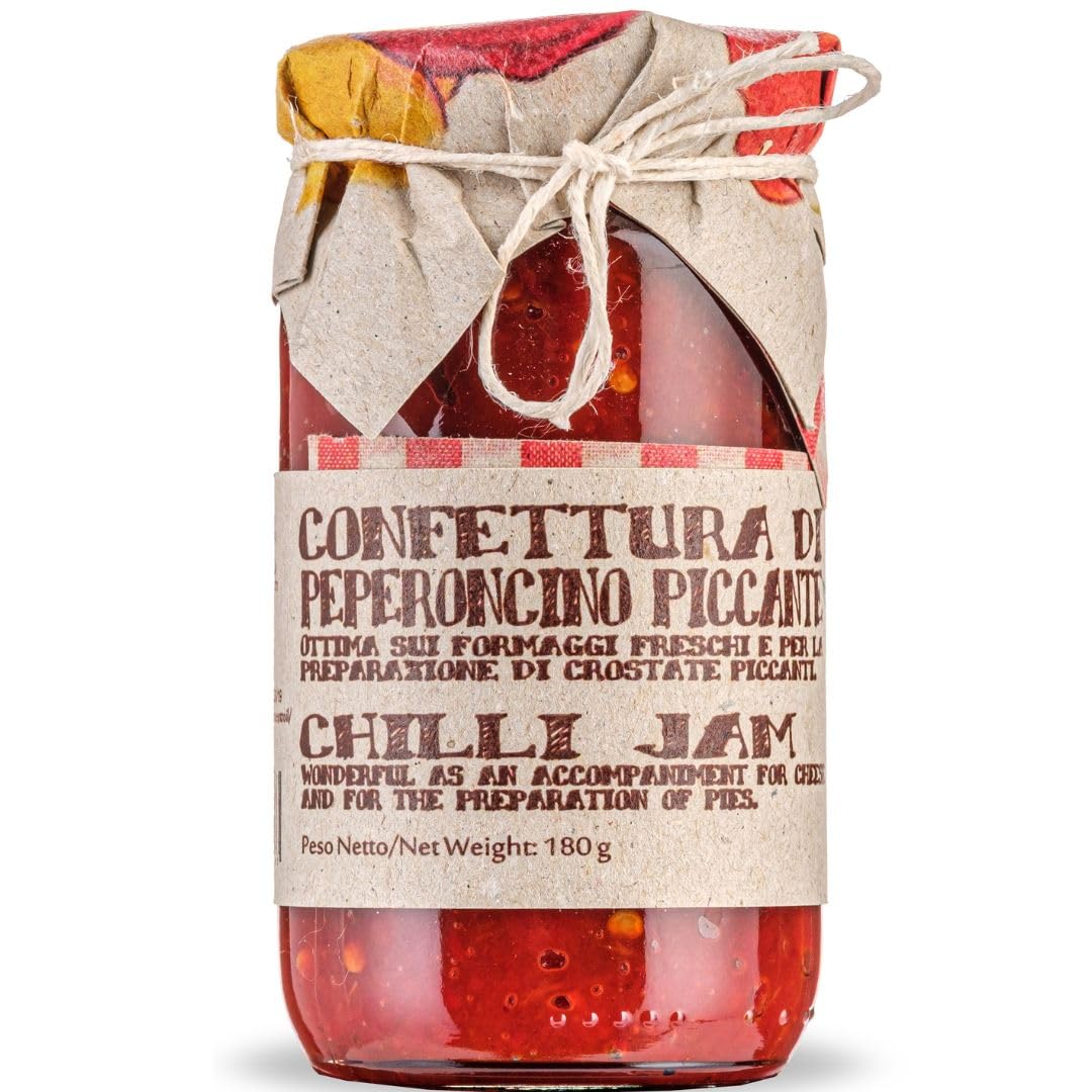 Artigiani dei Sapori, Calabrian Red Hot Chili & Sweet Pepper Jam  6.3 oz (180g)