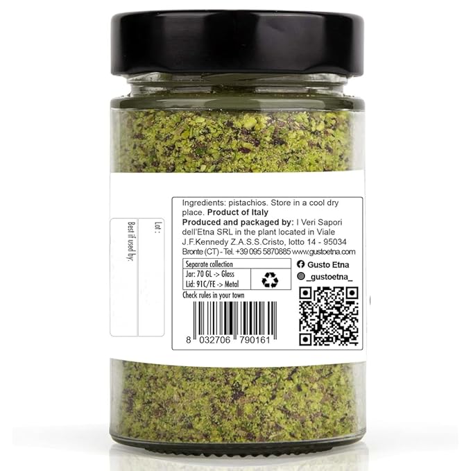 GUSTO ETNA Sicilian Pistachio Flour | 100g Imported from Italy