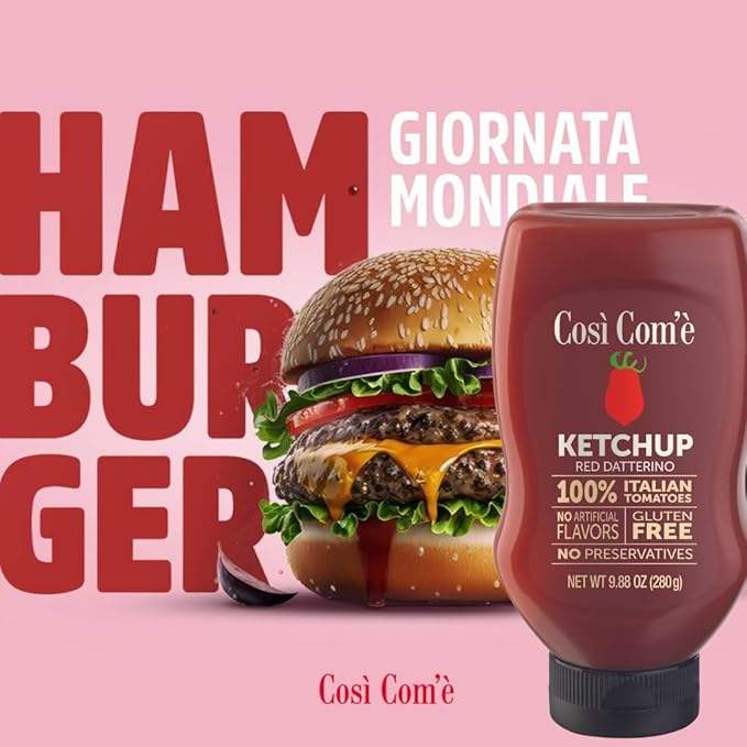 Italian Red Tomato Ketchup 9.88 oz | Così Com'è Datterino