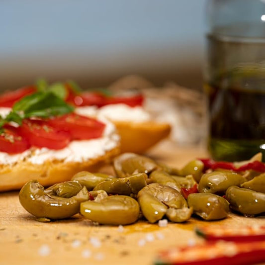 TuttoCalabria , Calabrian pitted Green Olives, 16.22oz (460 g)