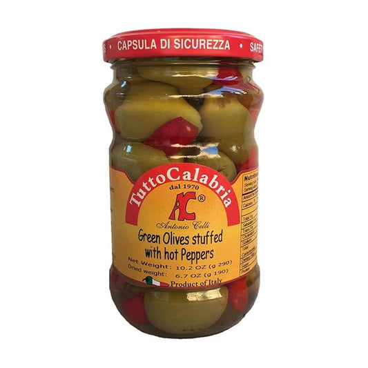 Tutto Calabria PICCOLIVA - PEPPER STUFFED GRN OLIVES