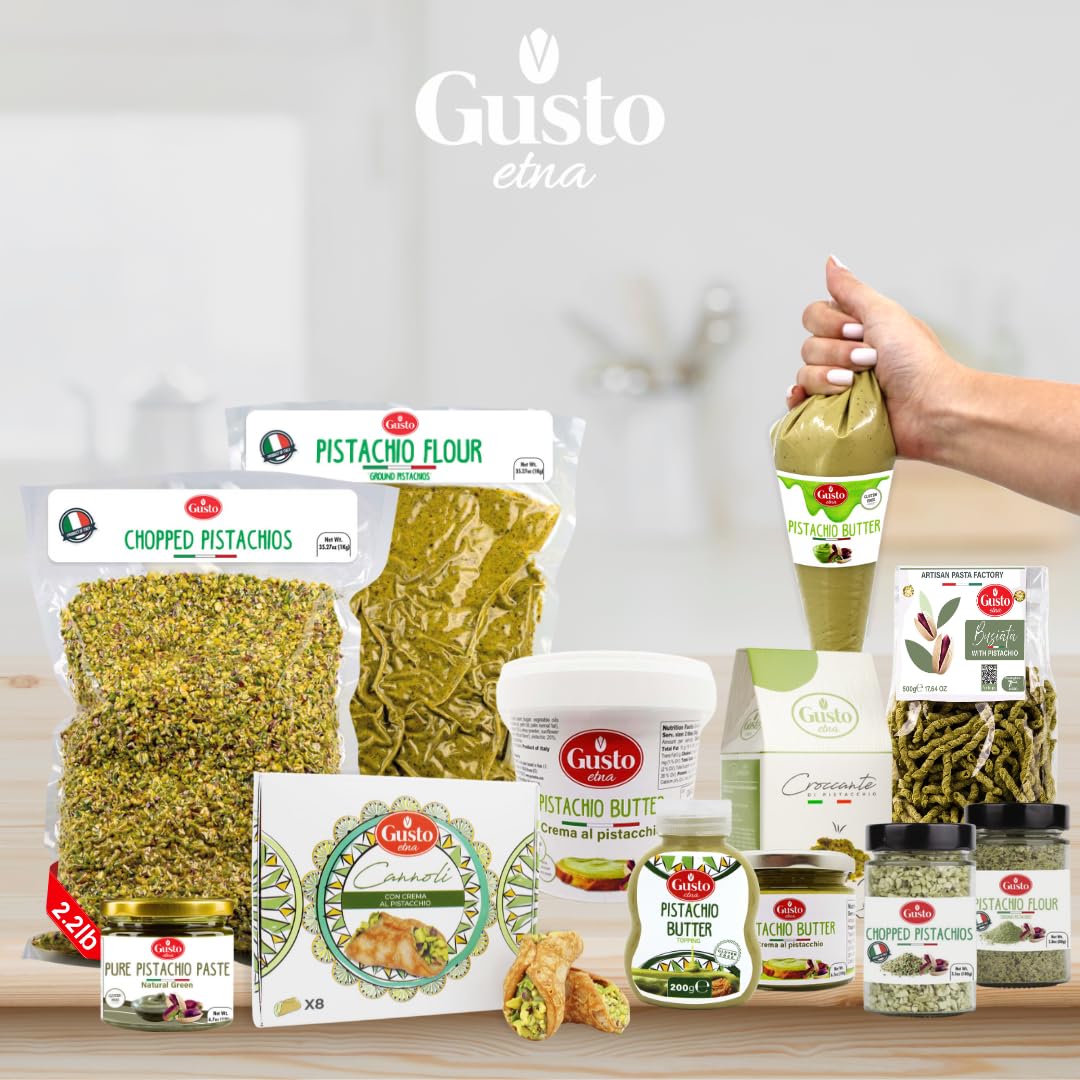 GUSTO ETNA Sicilian Pistachio Flour | 100g Imported from Italy