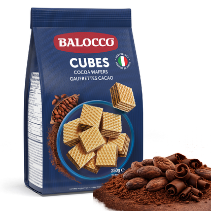 Balocco Cocoa Wafer Cubes 8.8 oz (250g)