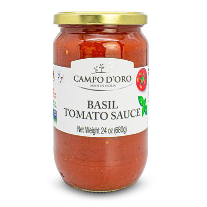 Campo D’Oro Tomato Spaghetti Sauce with Basil, 24 oz (680 g)