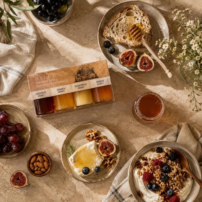 Italian Honey Variety Gift Set | 4-Pack by Artigiani dei Sapori