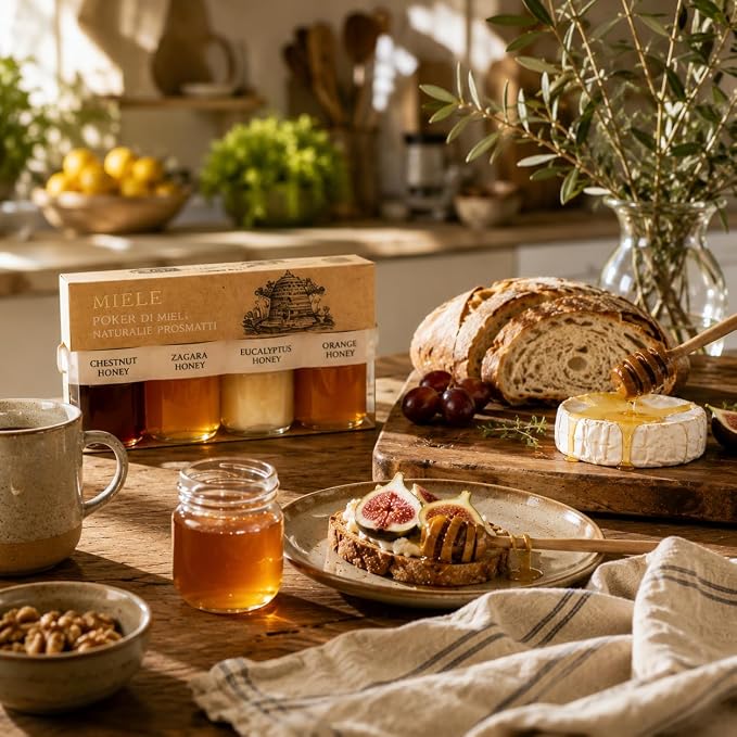 Italian Honey Variety Gift Set | 4-Pack by Artigiani dei Sapori
