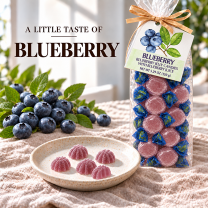 ARTIGIANI DEI SAPORI Italian Blueberry Jelly Candy, 5.29 oz (150 g)