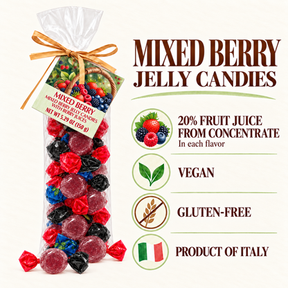 ARTIGIANI DEI SAPORI Italian Mixed Berry Jelly Candy, 5.29 oz