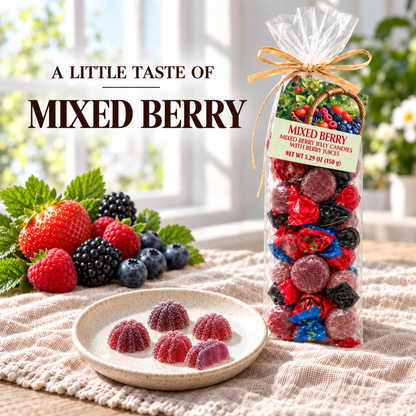 ARTIGIANI DEI SAPORI Italian Mixed Berry Jelly Candy, 5.29 oz